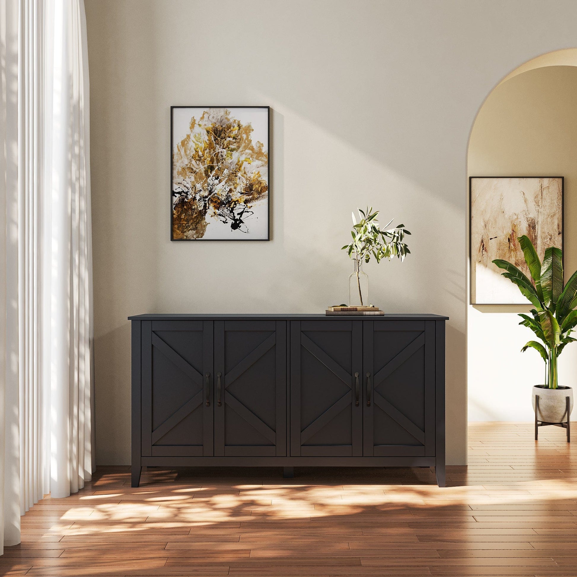 1st Choice Furniture Direct Storage Cabinet 1st Choice Sideboard Storage Cabinet with 4 Doors & Shelves