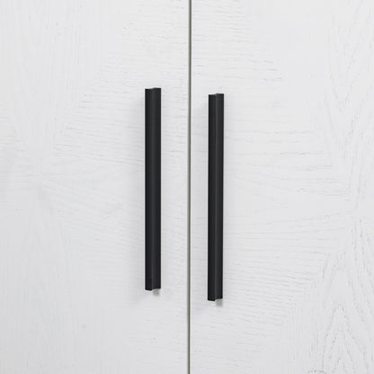 1st Choice Furniture Direct Storage Cabinet 1st Choice Stylish Wooden Storage Cabinet w/ Glass Top & 4 Metal Handles