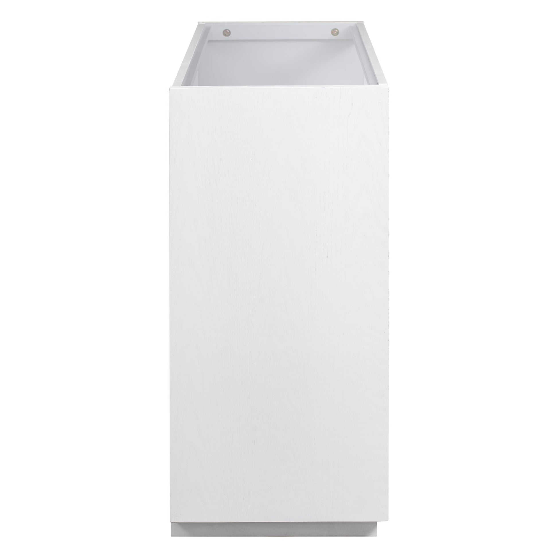 1st Choice Furniture Direct Storage Cabinet 1st Choice Stylish Wooden Storage Cabinet w/ Glass Top & 4 Metal Handles