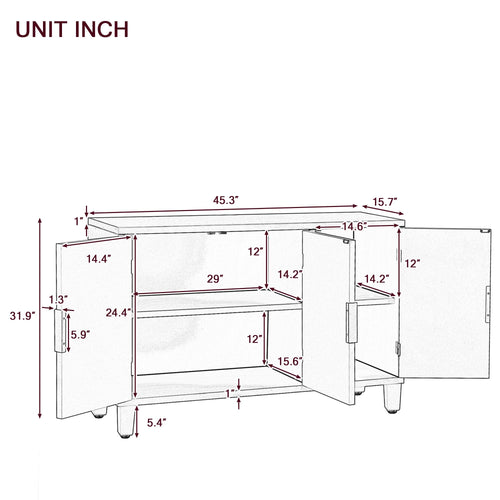 1st Choice Furniture Direct Storage Cabinet 1st Choice U-Style Antique Pattern Storage Cabinet w/ Antique Pattern