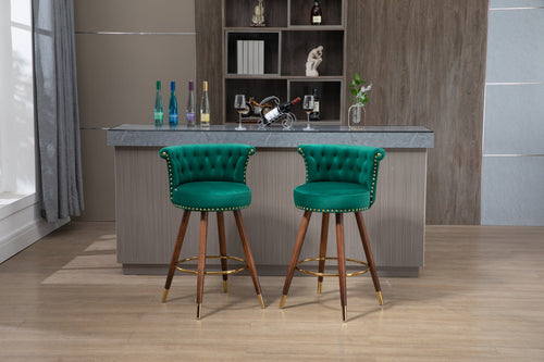 1st Choice Furniture Direct Swivel Bar Stool 1st Choice Modern Emerald Swivel Bar Stools with Backrest and Footrest