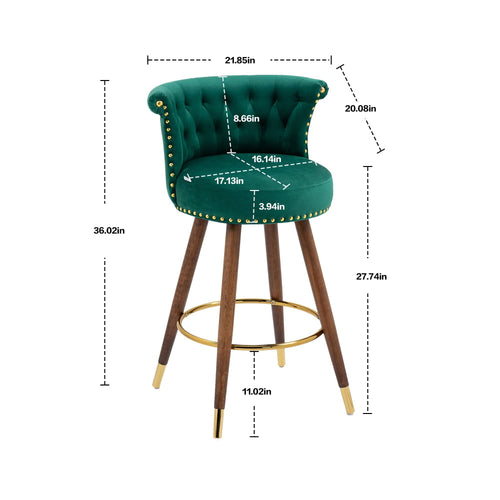 1st Choice Furniture Direct Swivel Bar Stool 1st Choice Modern Emerald Swivel Bar Stools with Backrest and Footrest