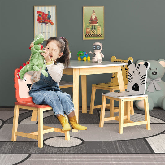 1st Choice Furniture Direct Table Set 1st Choice Cartoon Animals 5-Piece Children's Table & Chair Set