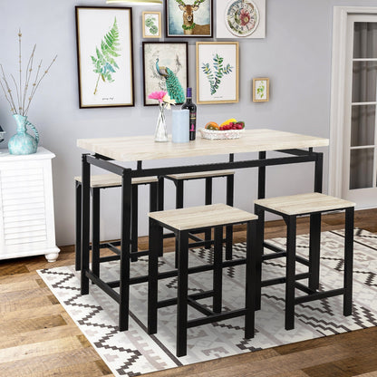 1st Choice Furniture Direct Table Set 1st Choice Modern 5 Pieces Dining Table Counter Chair Set