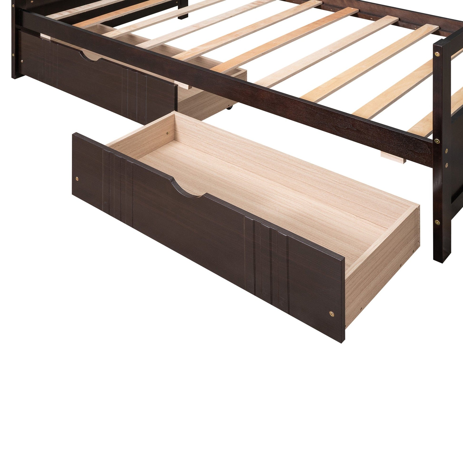 1st Choice Furniture Direct Twin Bed 1st Choice Espresso Twin Daybed with 2 Under bed Drawers