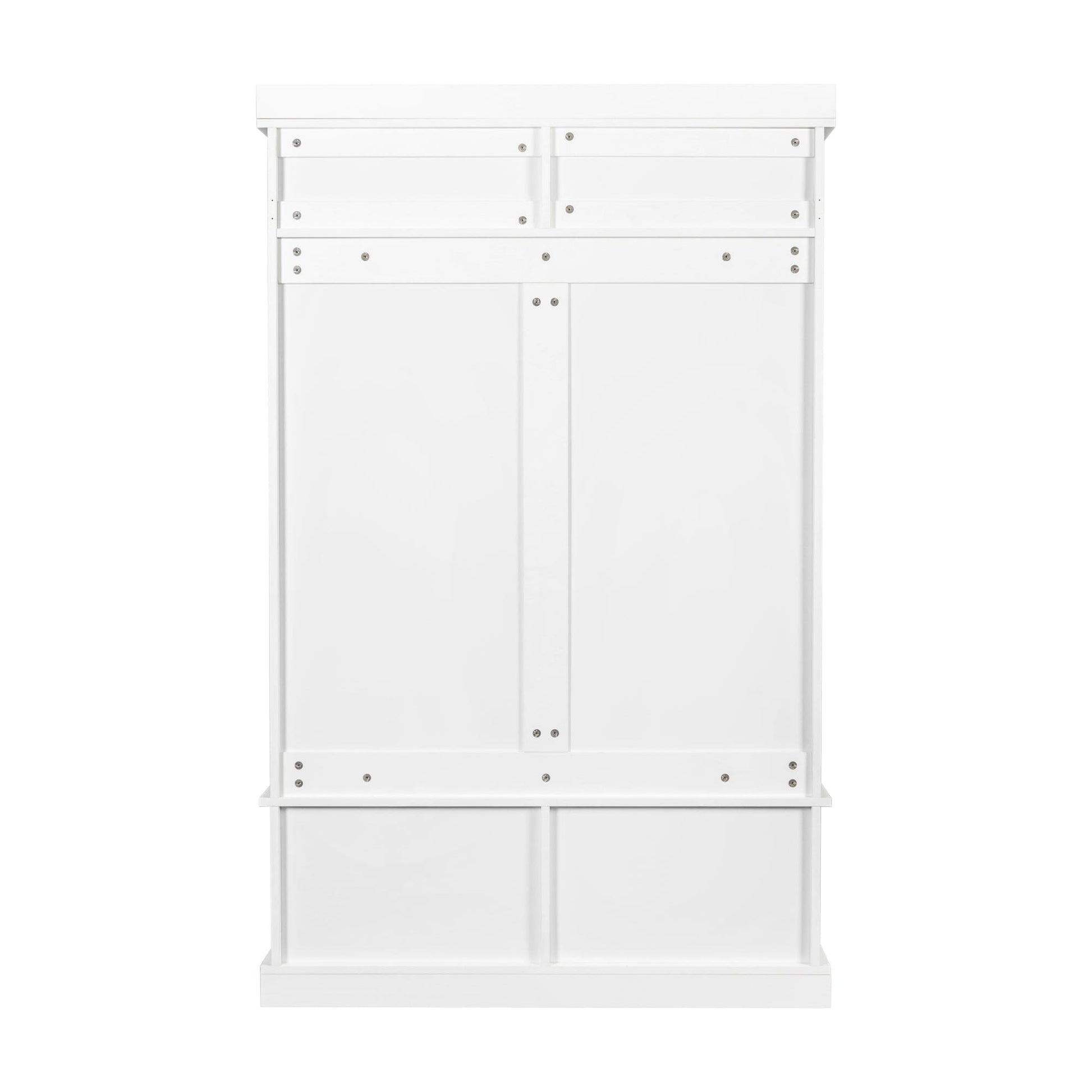 1st Choice Furniture Direct Wardrobe 1st Choice Modern Pristine White Open Wardrobe with Drawers