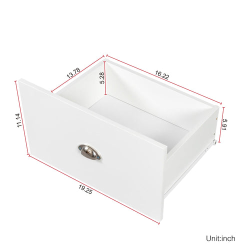 1st Choice Furniture Direct Wardrobe 1st Choice Modern Pristine White Open Wardrobe with Drawers
