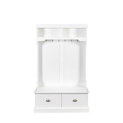 1st Choice Furniture Direct Wardrobe 1st Choice Modern Pristine White Open Wardrobe with Drawers