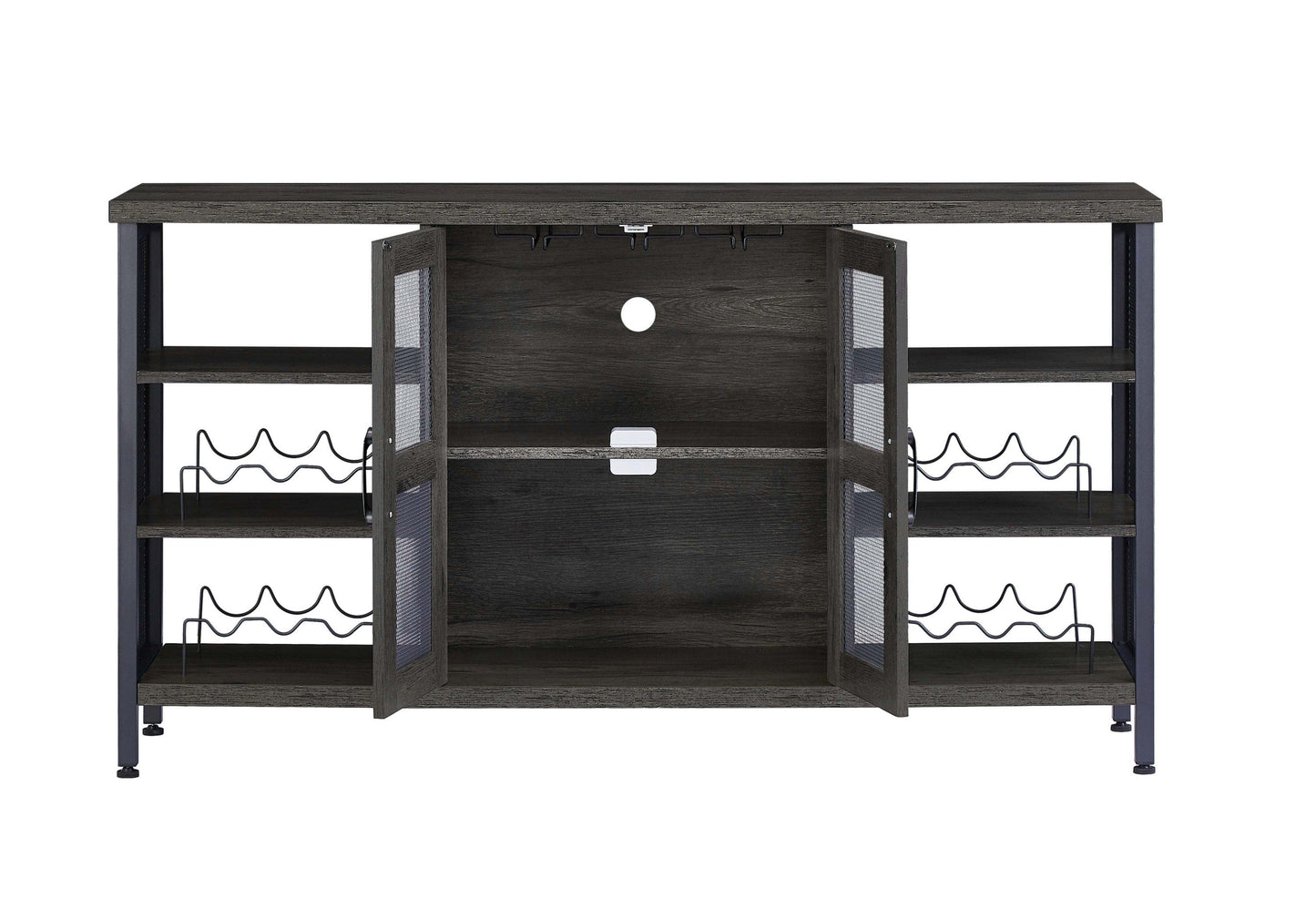 1st Choice Furniture Direct wine bar cabinet 1st Choice Industrial Wine Bar Cabinet and Wine Racks in Dark Grey