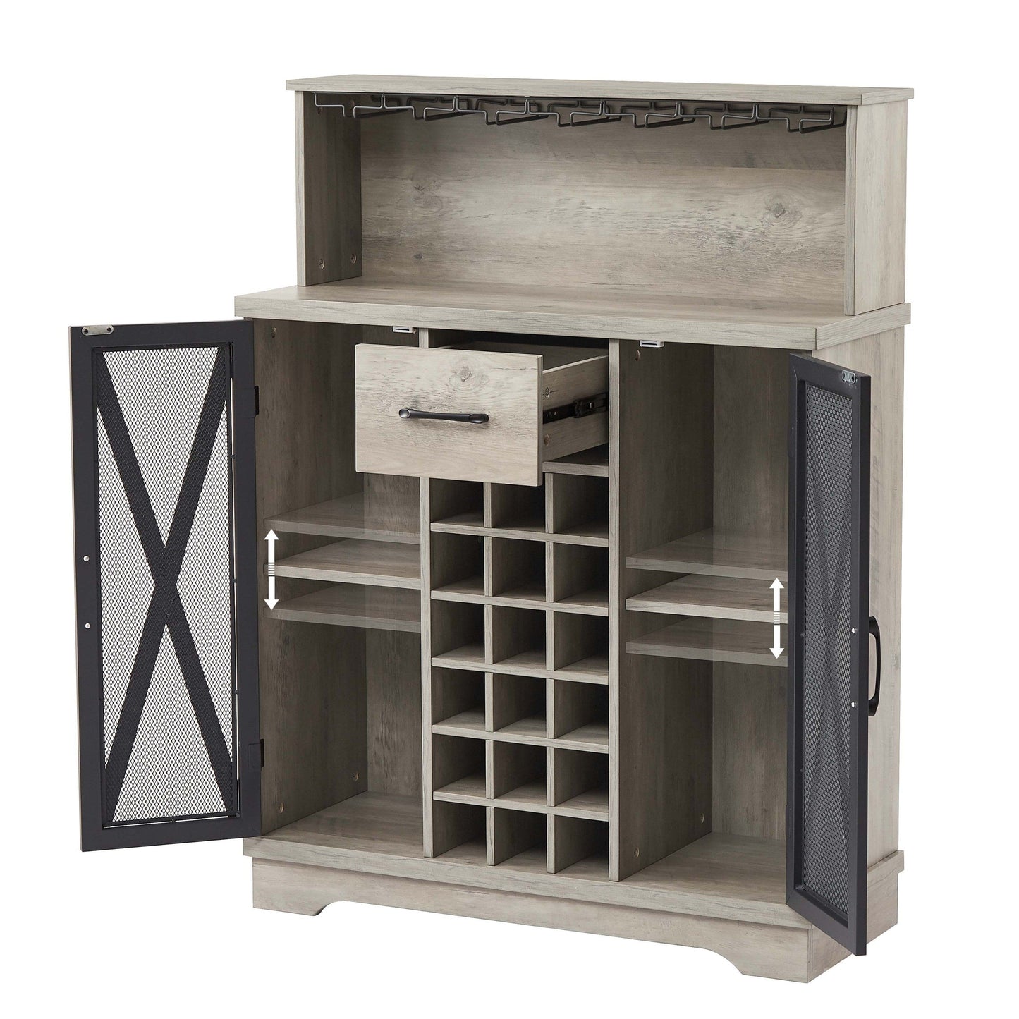 1st Choice Furniture Direct Wine Cabinet 1st Choice Vintage Industrial Wine Cabinet for Stylish Home Décor