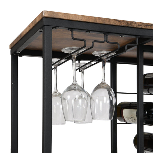 1st Choice Furniture Direct Wine Rack 1st Choice Sleek Industrial 3-Tier Wine Rack with Wine Storage