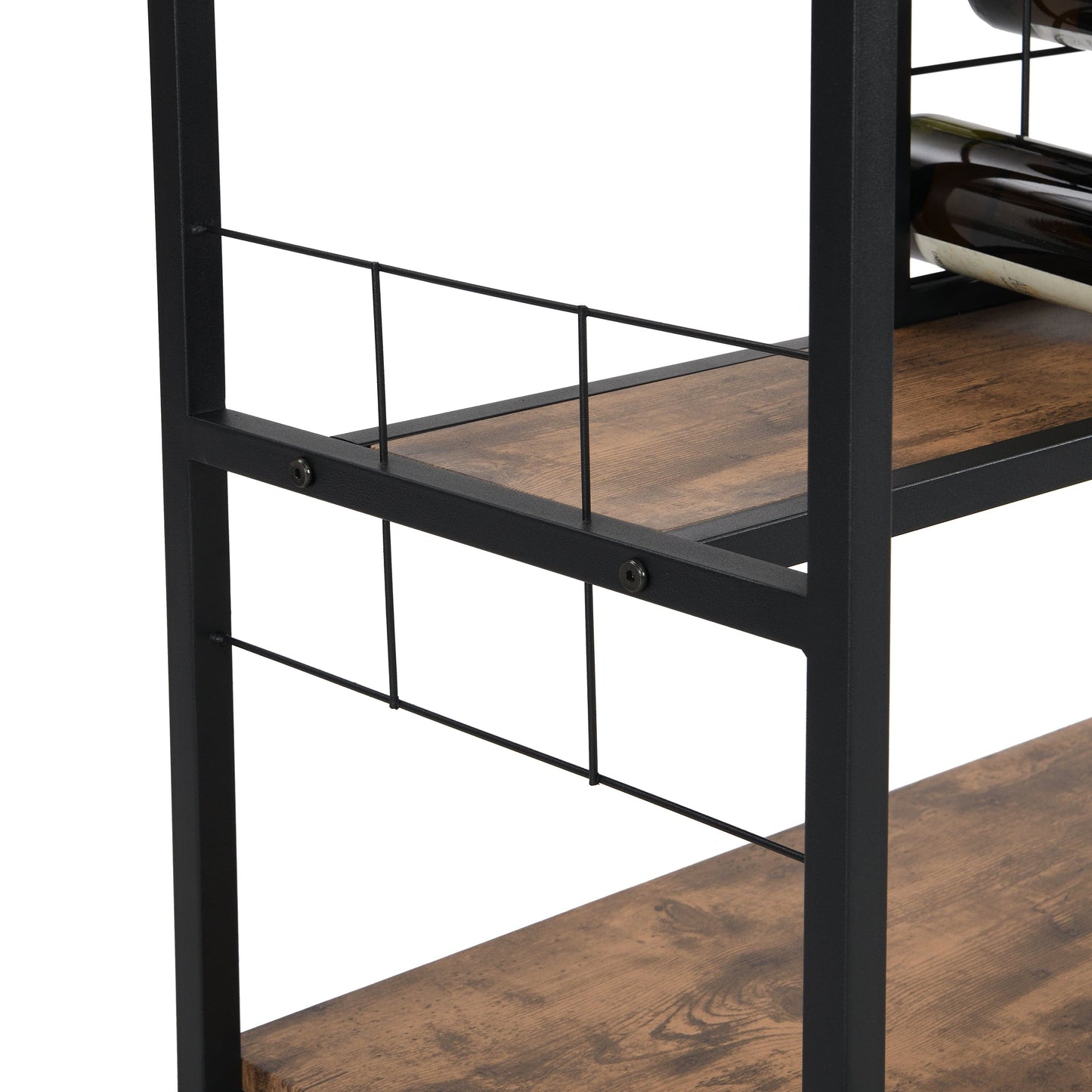 1st Choice Furniture Direct Wine Rack 1st Choice Sleek Industrial 3-Tier Wine Rack with Wine Storage