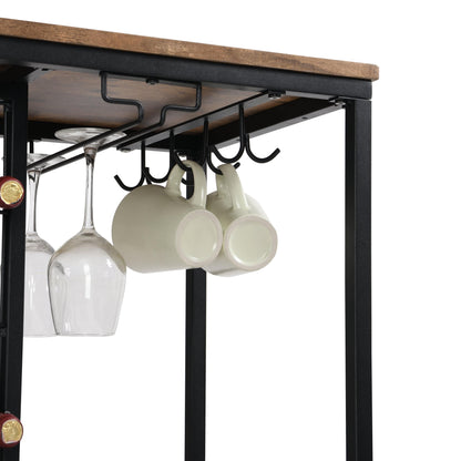 1st Choice Furniture Direct Wine Rack 1st Choice Sleek Industrial 3-Tier Wine Rack with Wine Storage