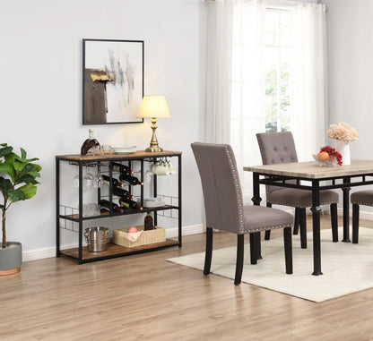 1st Choice Furniture Direct Wine Rack 1st Choice Sleek Industrial 3-Tier Wine Rack with Wine Storage