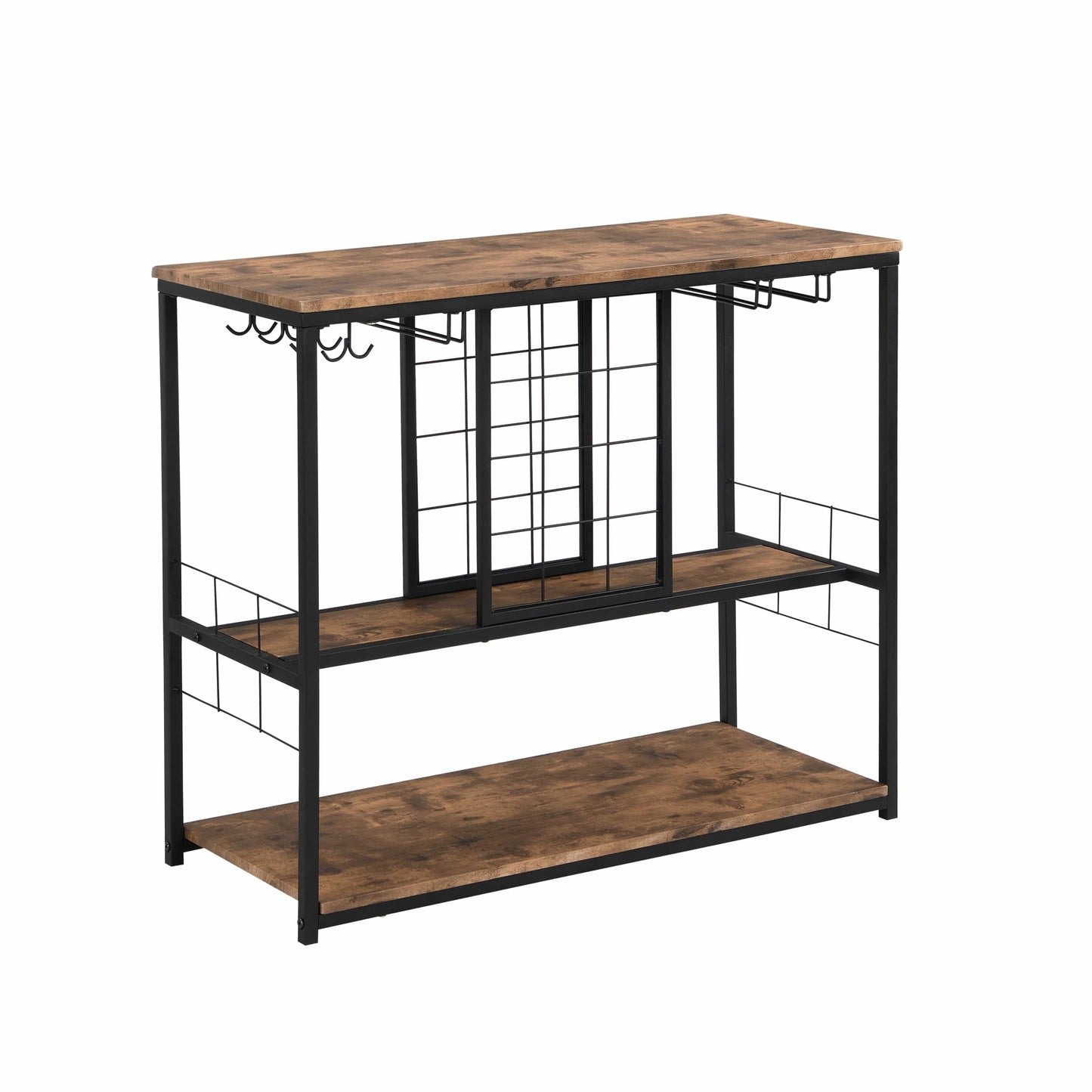 1st Choice Furniture Direct Wine Rack 1st Choice Sleek Industrial 3-Tier Wine Rack with Wine Storage