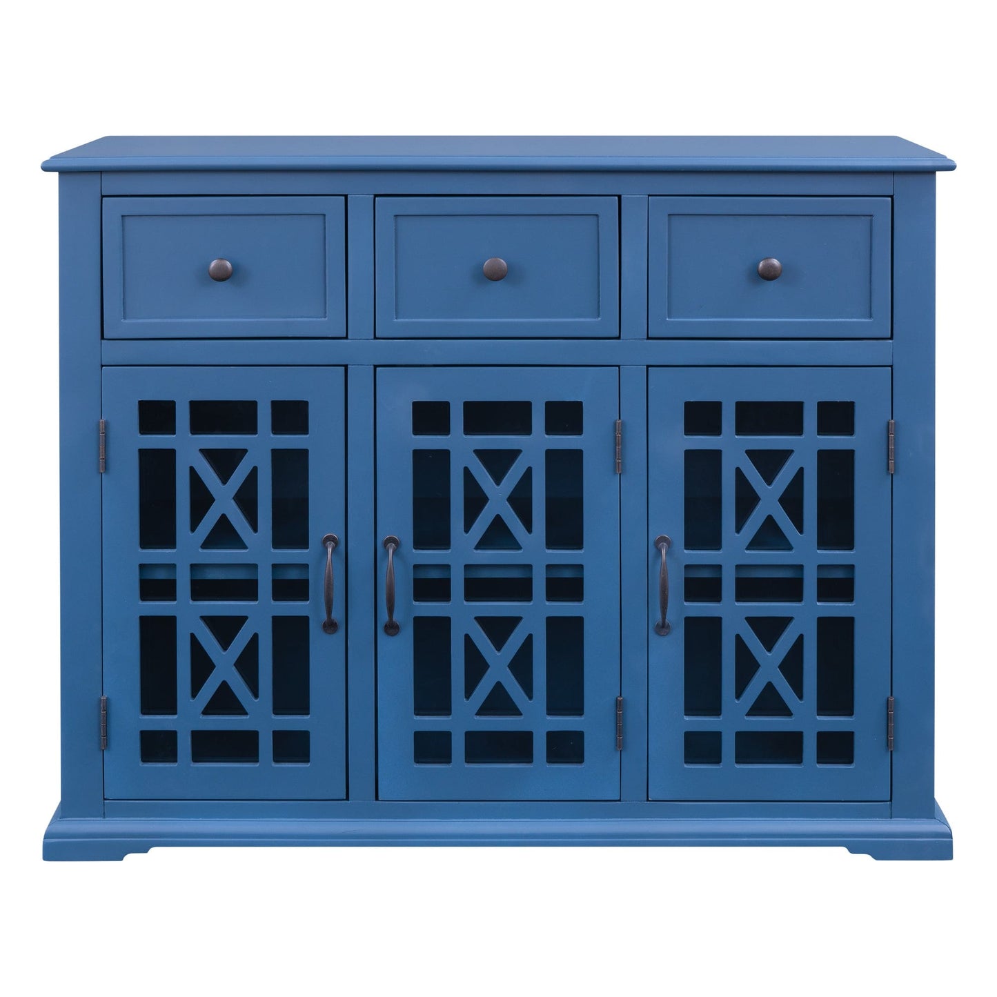 1st Choice Furniture Direct Wine Storage Cabinet 1st Choice 3-Door Wood Storage Cabinet with Interior Shelf & 3 Drawers
