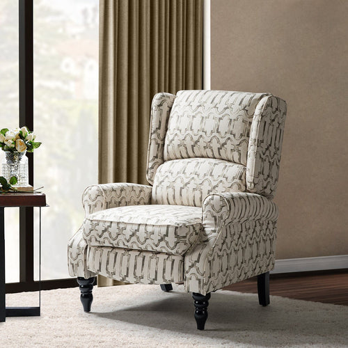 1st Choice Furniture Direct Wingback Recliner 1st Choice Modern Manual Recliner Chain Patterns in Grey Finish