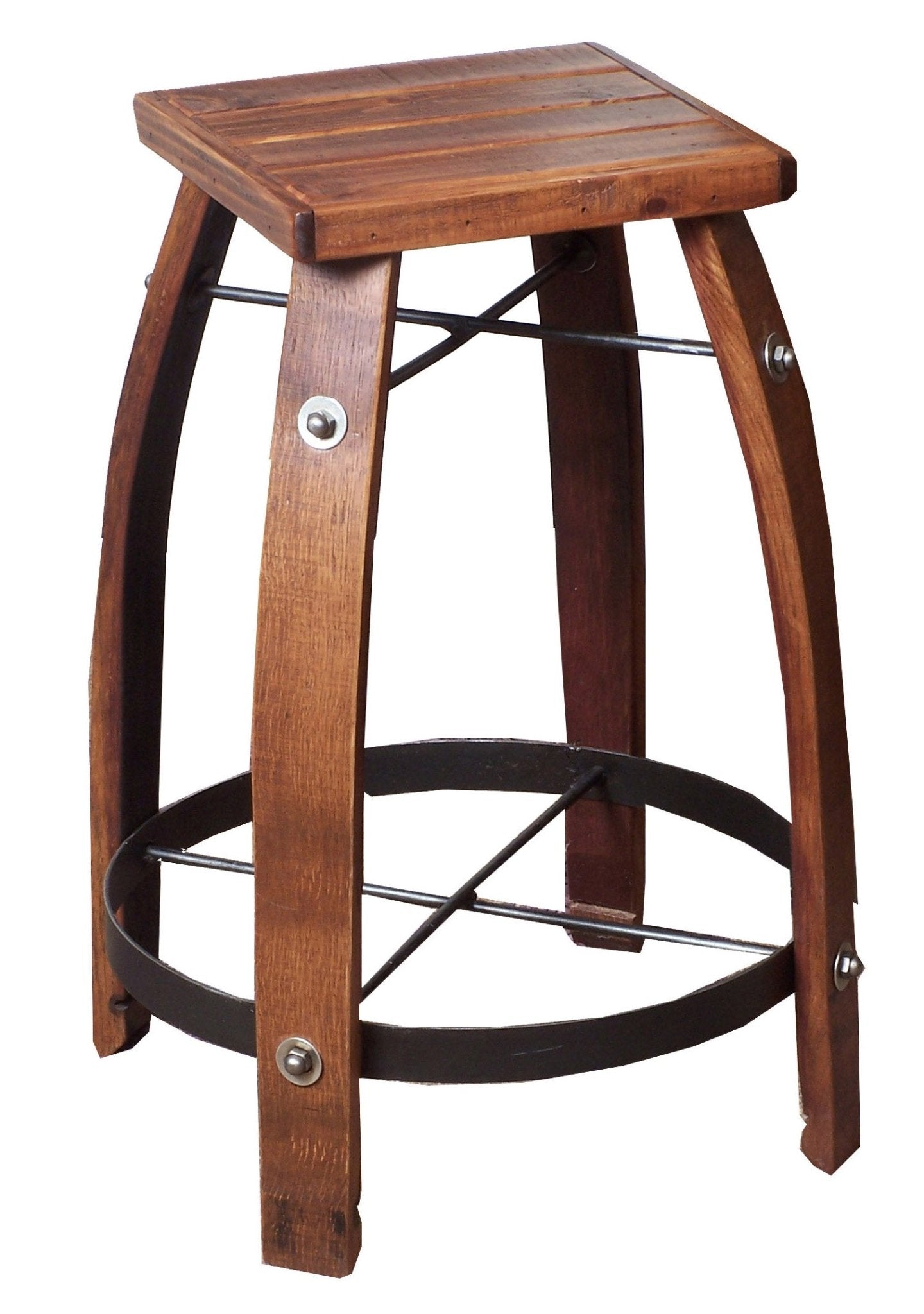 2 Day Designs Authentic Unique Reclaimed Wine Barrel Bar Stool - 818 - 1st Choice Furniture Direct