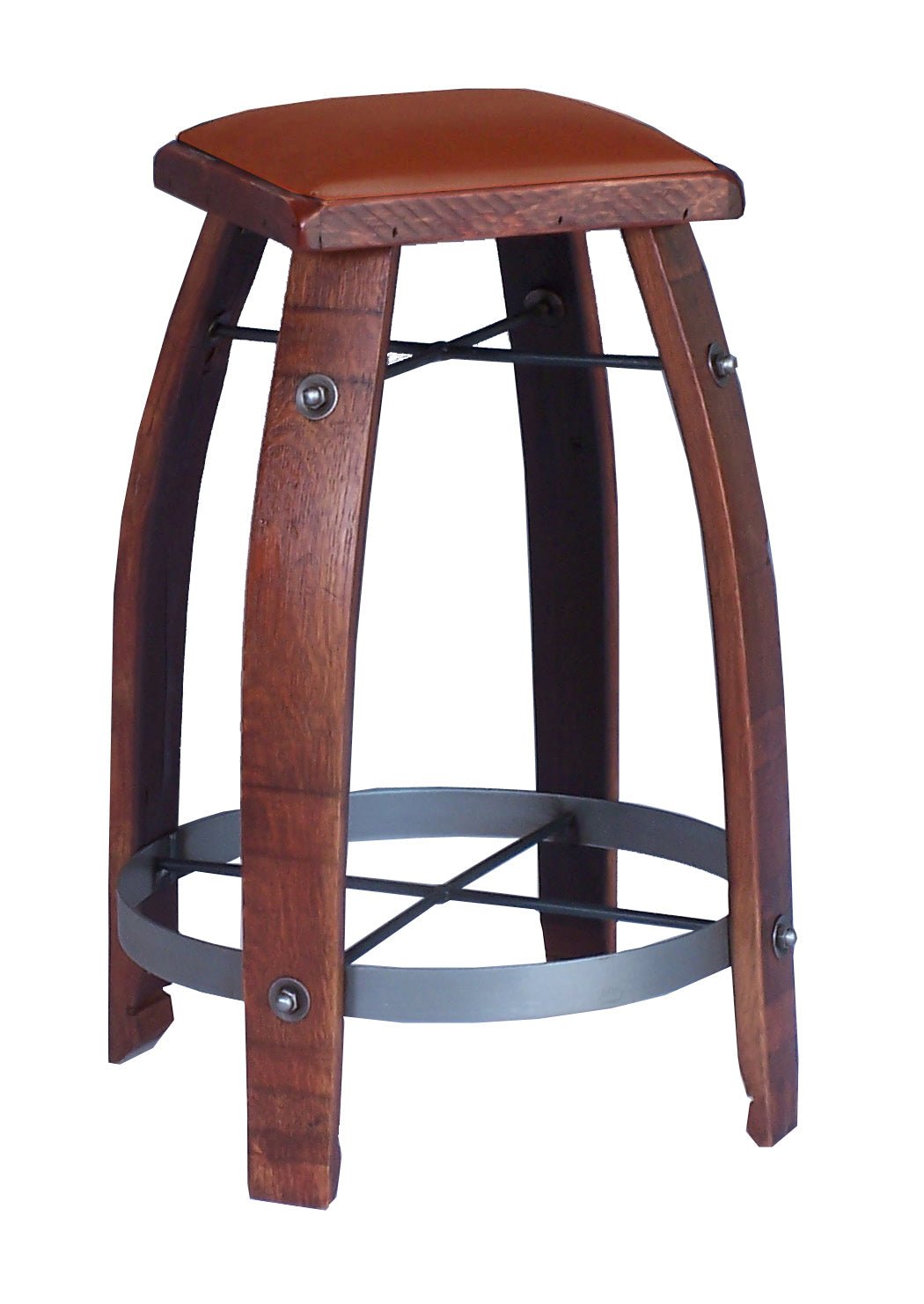 2 Day Designs Authentic Unique Reclaimed Wine Barrel Bar Stool - 818 - 1st Choice Furniture Direct