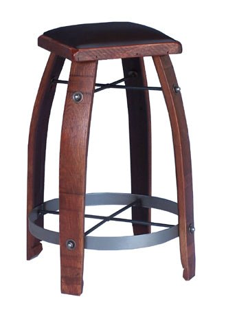 2 Day Designs Authentic Unique Reclaimed Wine Barrel Bar Stool - 818 - 1st Choice Furniture Direct