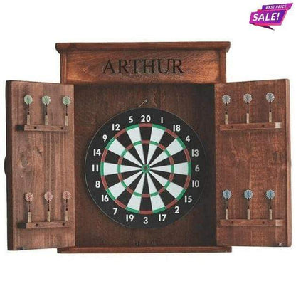 2 Day Designs Mission Dart Board Cabinet Set Reclaimed Wood - 1st Choice Furniture Direct