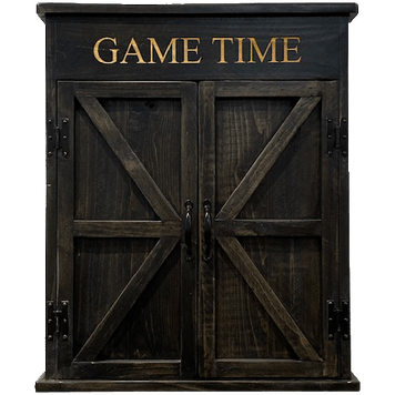 2 Day Designs Mission Dartboard Cabinet With Viper Dartboard Reclaimed Wood - 771P - 1st Choice Furniture Direct