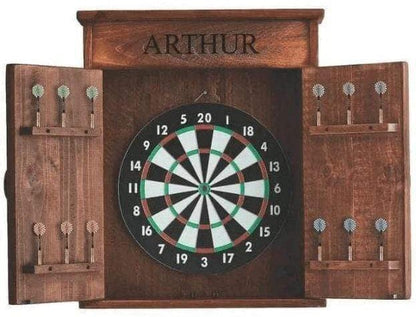2 Day Designs Mission Dartboard Cabinet With Viper Dartboard Reclaimed Wood - 771P - 1st Choice Furniture Direct