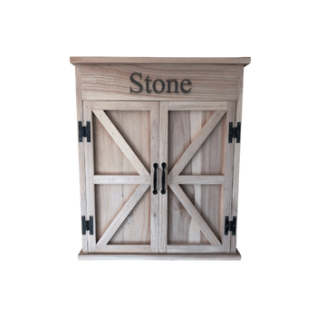 2 Day Designs Mission Dartboard Cabinet With Viper Dartboard Reclaimed Wood - 771P - 1st Choice Furniture Direct