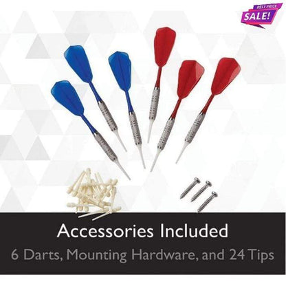 2 - Day Designs Personalized Dart Board Cabinet Comes With Free Viper Electronic Dartboard, Soft Tip Darts - 1st Choice Furniture Direct