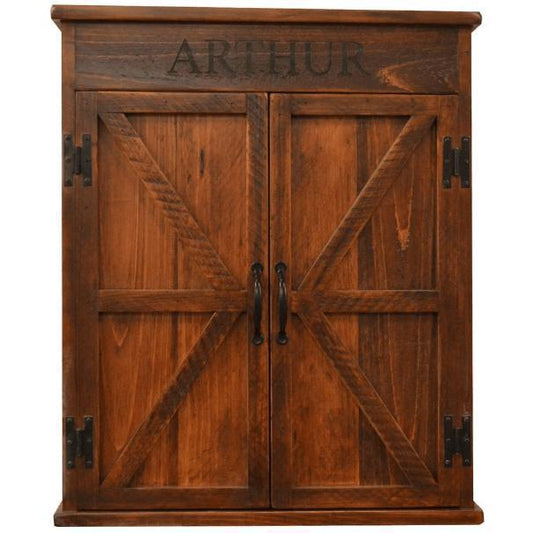 2 - Day Designs Personalized Dart Board Cabinet Comes With Free Viper Electronic Dartboard, Soft Tip Darts - 1st Choice Furniture Direct