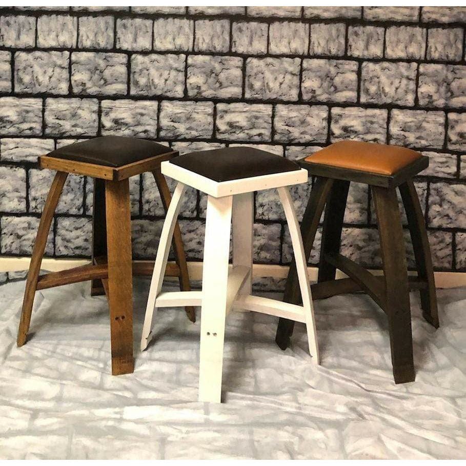 2-Daydesign Bar Stools Southern Splinter Premium Quality Reclaimed Stave Stool | Rustic Charm and Authentic Craftsmanship