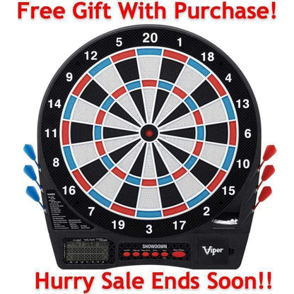2-Daydesign Dart Board Cabinet 2-Day Designs Personalized Dart Board Cabinet Comes With Free Viper Electronic Dartboard, Soft Tip Darts