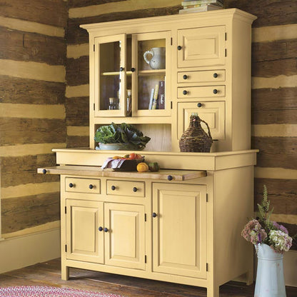 2-Daydesign HOOSIER CUPBOARD-PAINT GRADE Beeswax Paint Southern Splinter Conestoga Hoosier Handmade Kitchen Cupboard Hutch