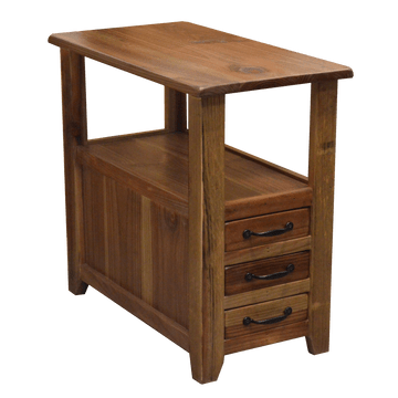 2-Daydesign Side Table Caramel Southern Splinter Reclaimed Chateau Solid Pine Storage Side Table