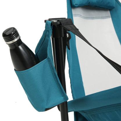 2 Piece Blue Folding Hammock Camping Chair Set - 1st Choice Furniture Direct