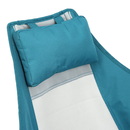 2 Piece Blue Folding Hammock Camping Chair Set - 1st Choice Furniture Direct