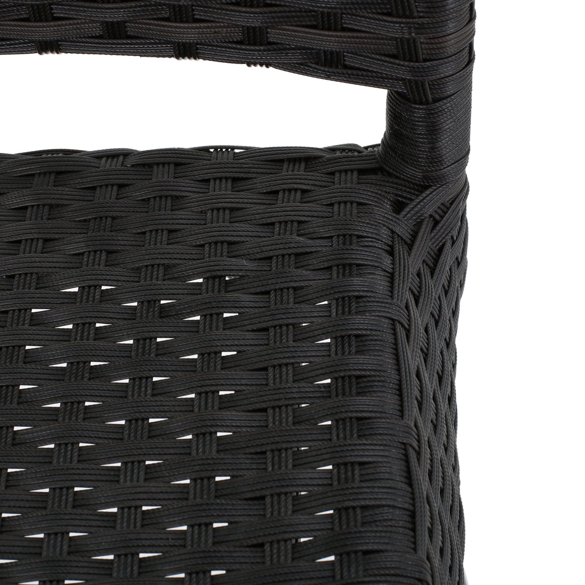 2 Piece Outdoor Wicker Patio Bar Stool Set in Dark Brown - 1st Choice Furniture Direct