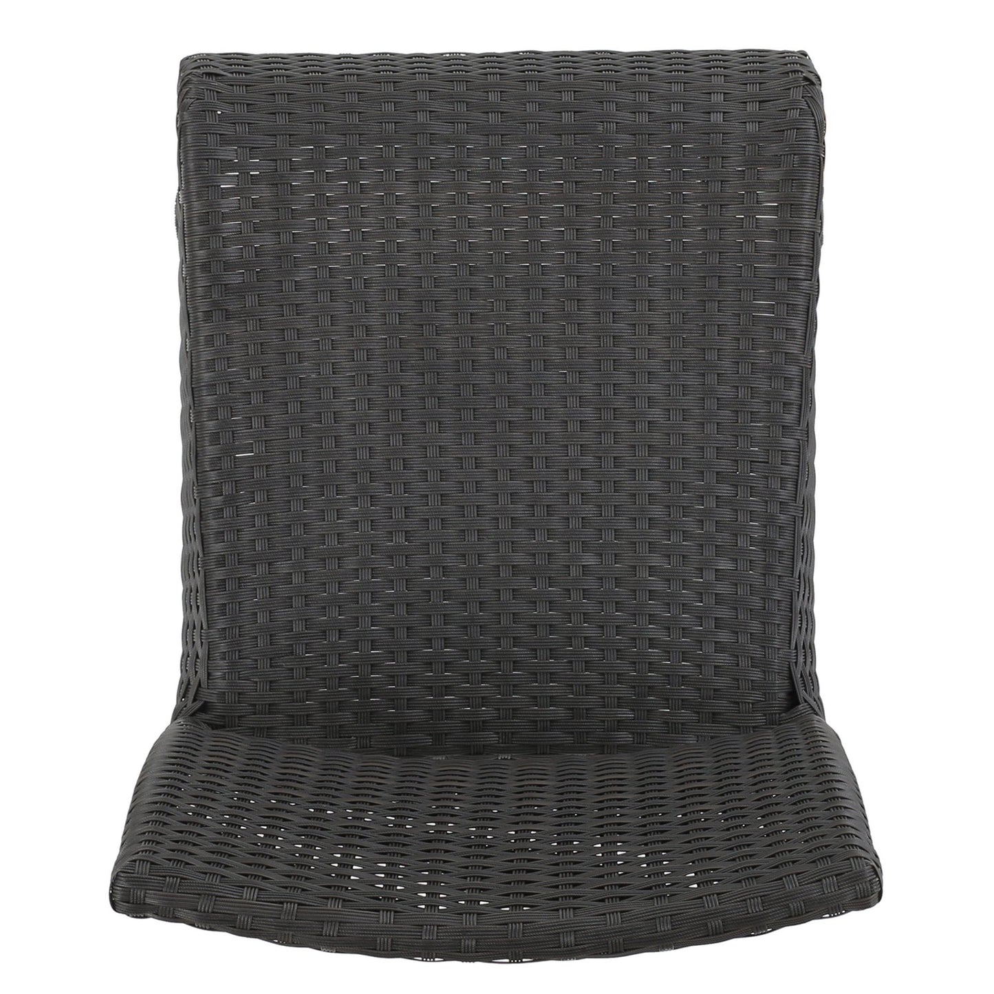 2 Piece Outdoor Wicker Patio Bar Stool Set in Dark Brown - 1st Choice Furniture Direct
