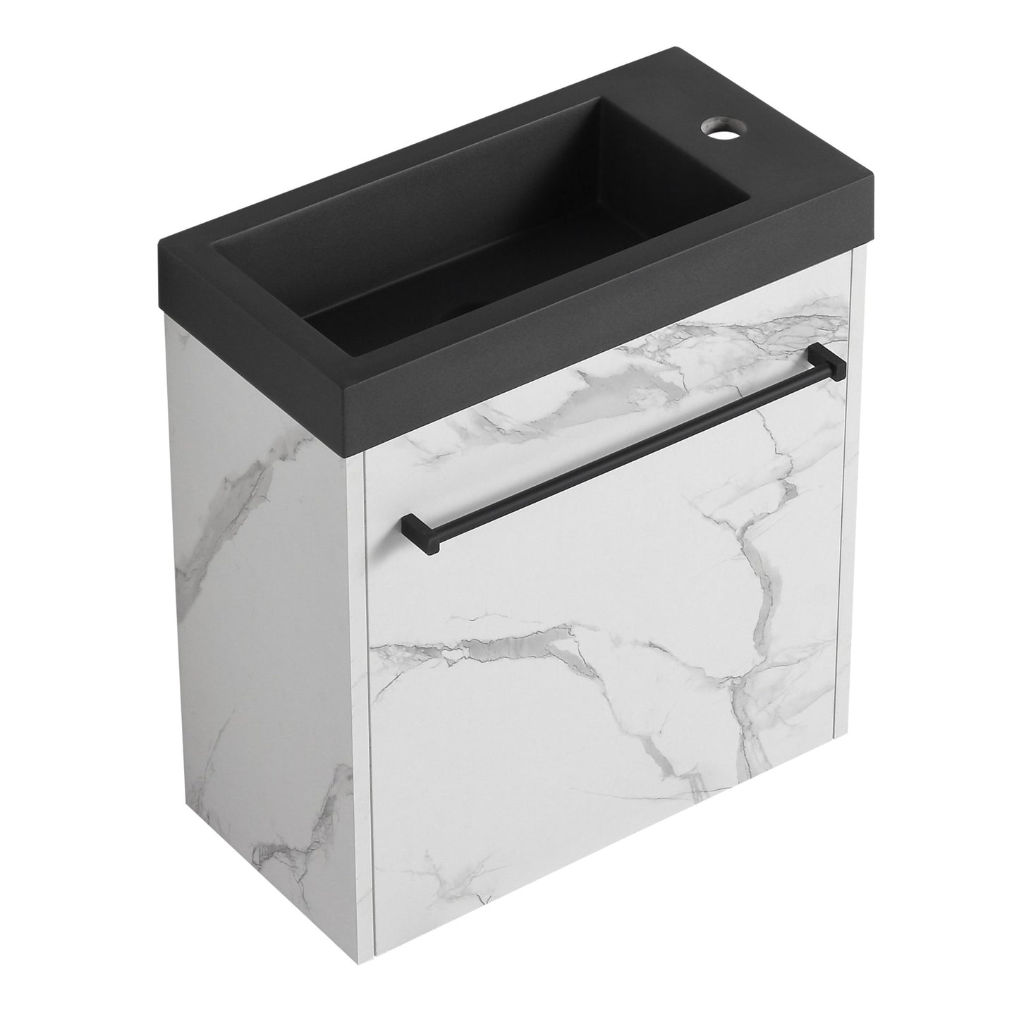 20'' Floating Wall - Mounted Bathroom Vanity with Resin Sink & Soft - Close Cabinet Door - 1st Choice Furniture Direct