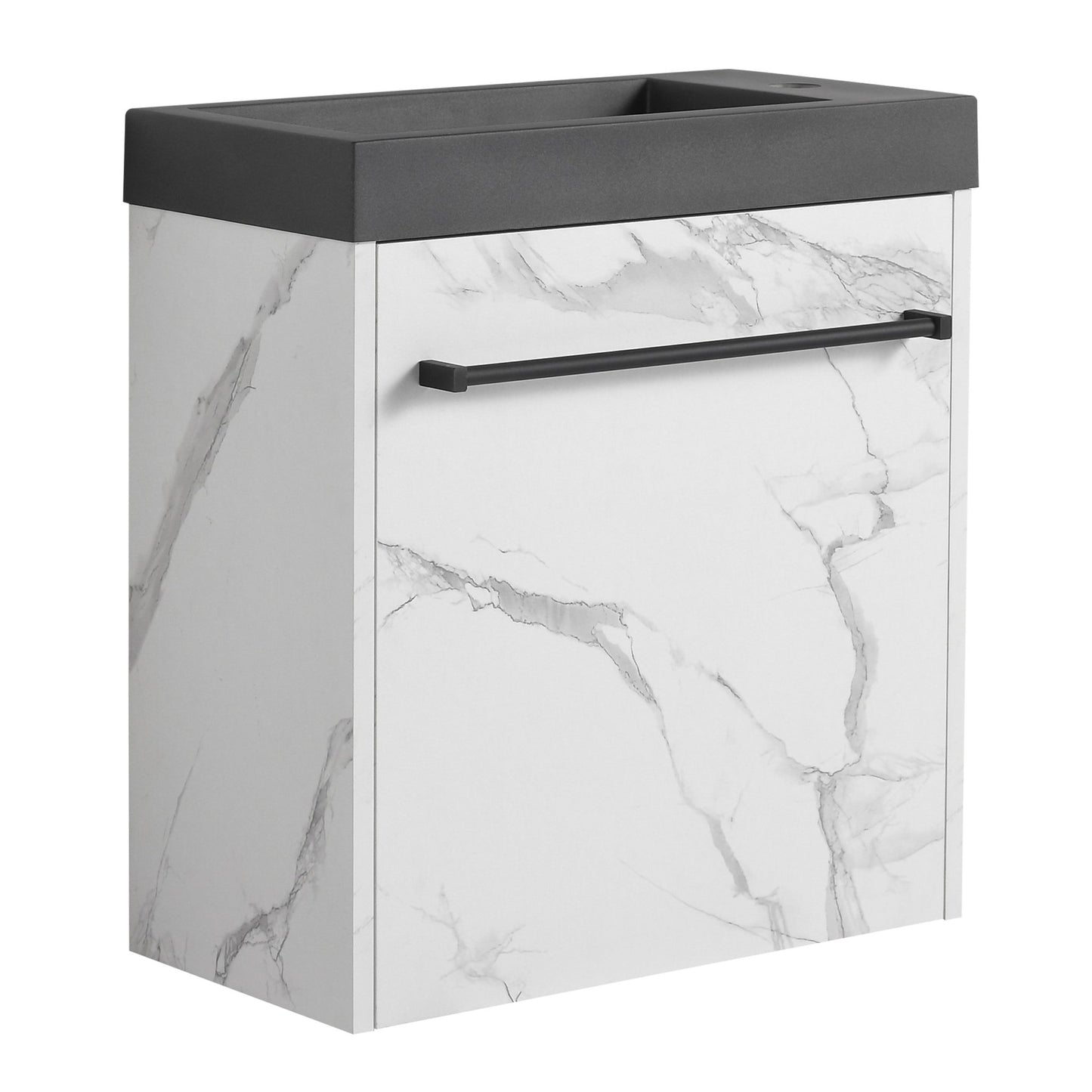 20'' Floating Wall - Mounted Bathroom Vanity with Resin Sink & Soft - Close Cabinet Door - 1st Choice Furniture Direct