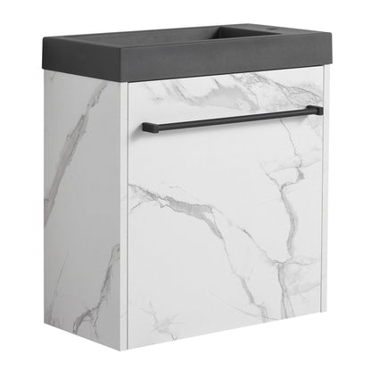 20'' Floating Wall - Mounted Bathroom Vanity with Resin Sink & Soft - Close Cabinet Door - 1st Choice Furniture Direct