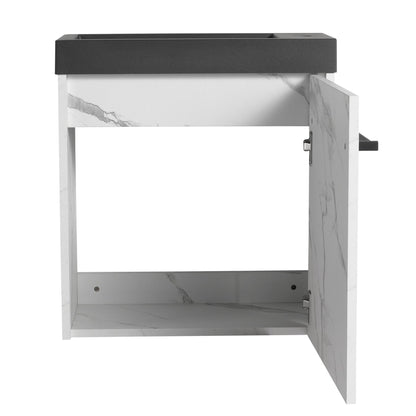 20'' Floating Wall - Mounted Bathroom Vanity with Resin Sink & Soft - Close Cabinet Door - 1st Choice Furniture Direct