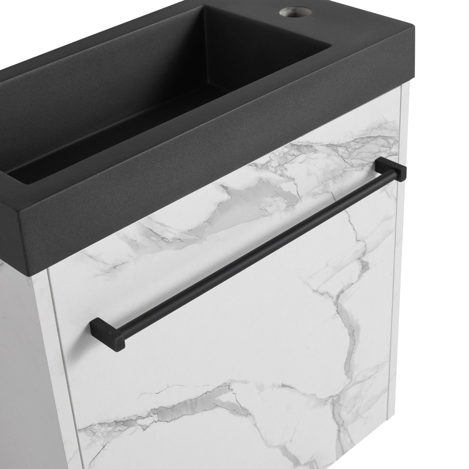 20'' Floating Wall - Mounted Bathroom Vanity with Resin Sink & Soft - Close Cabinet Door - 1st Choice Furniture Direct