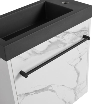 20'' Floating Wall - Mounted Bathroom Vanity with Resin Sink & Soft - Close Cabinet Door - 1st Choice Furniture Direct