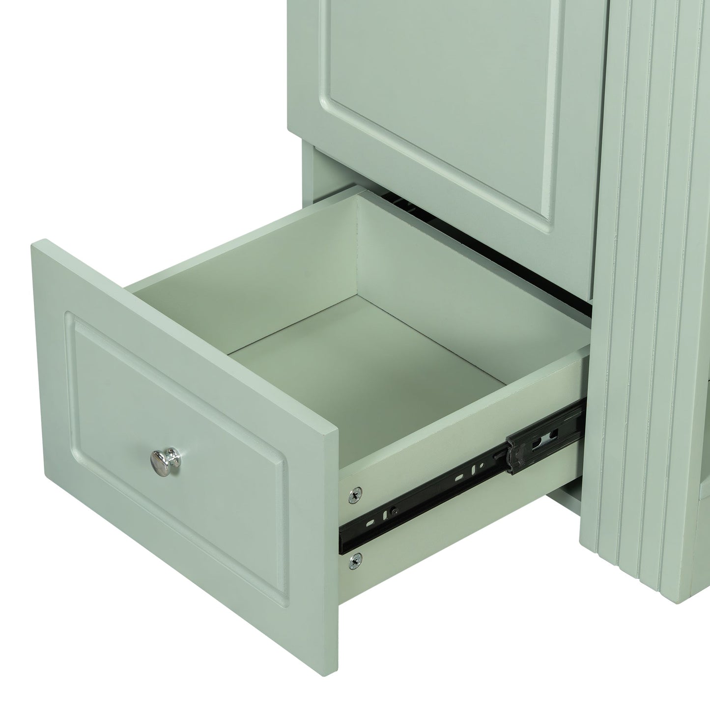 20 Inch Compact Bathroom Vanity – Green Freestanding Sink Cabinet with Storage - 1st Choice Furniture Direct