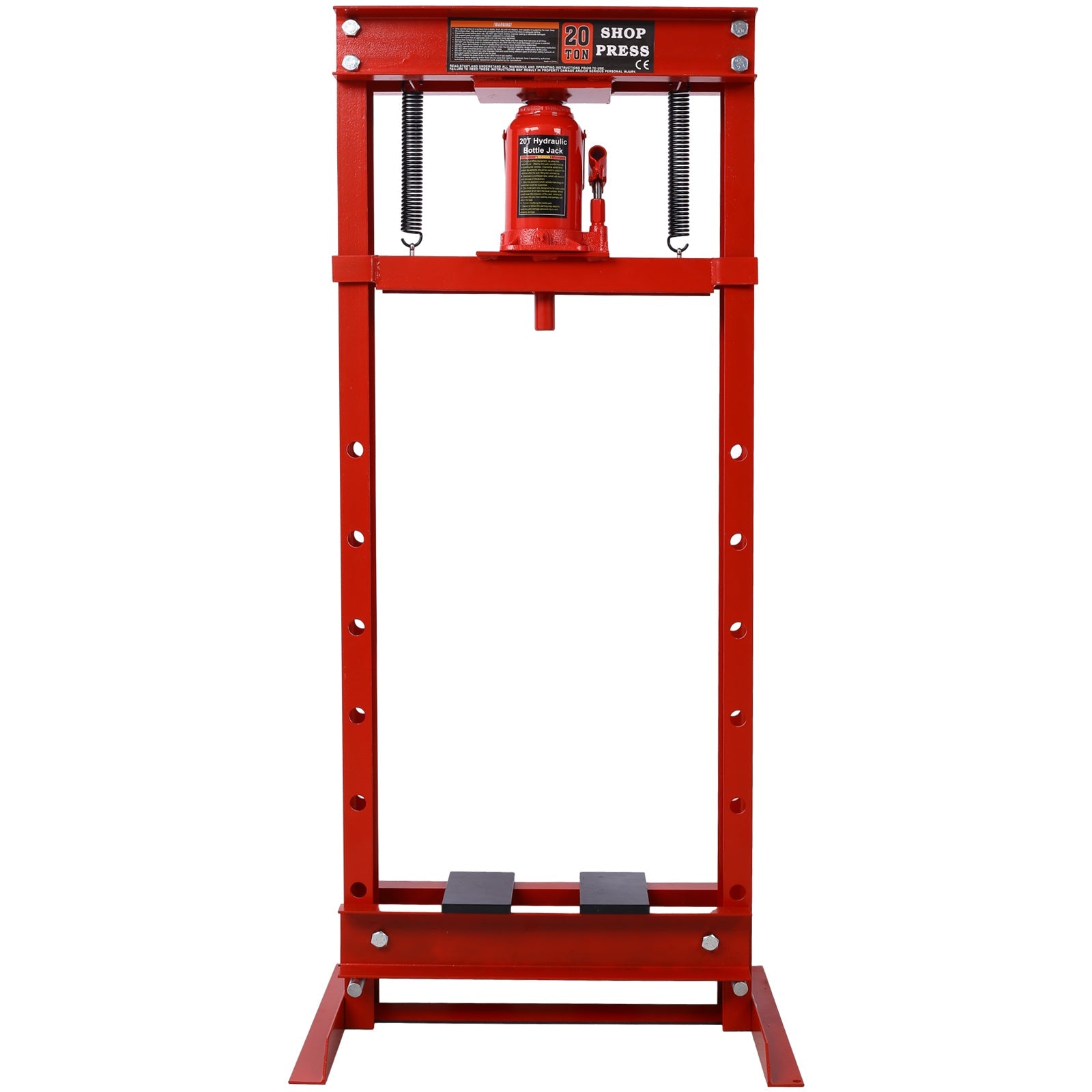 20 Ton Bottle Jack Shop Press, Bend, Straighten, or Press Parts, Install Bearings, U - Joints, Bushings, Ball Joints, and Pulleys,RED - 1st Choice Furniture Direct