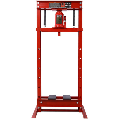 20 Ton Bottle Jack Shop Press, Bend, Straighten, or Press Parts, Install Bearings, U - Joints, Bushings, Ball Joints, and Pulleys,RED - 1st Choice Furniture Direct