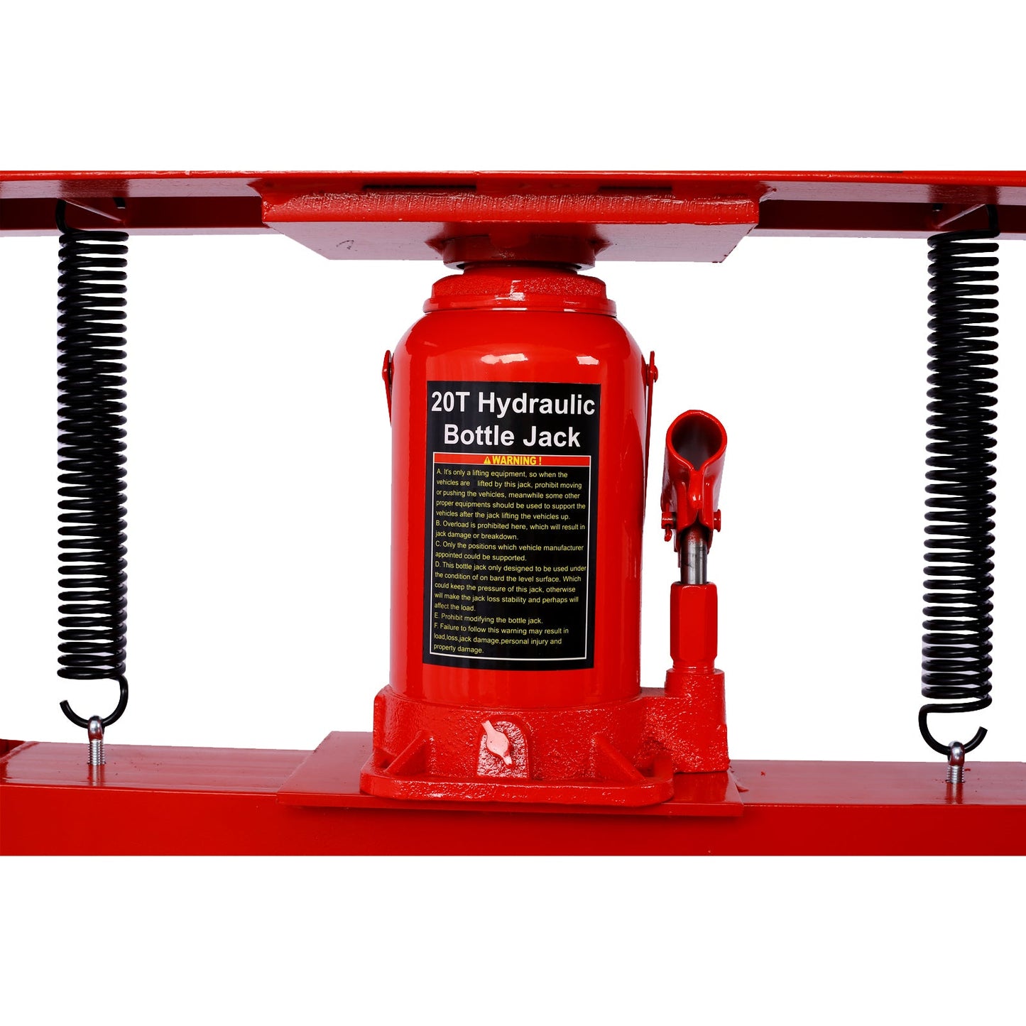 20 Ton Bottle Jack Shop Press, Bend, Straighten, or Press Parts, Install Bearings, U - Joints, Bushings, Ball Joints, and Pulleys,RED - 1st Choice Furniture Direct