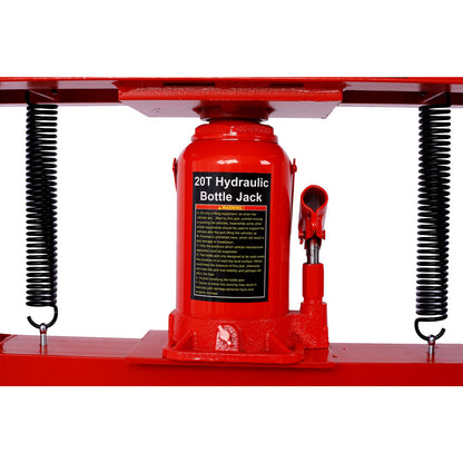 20 Ton Bottle Jack Shop Press, Bend, Straighten, or Press Parts, Install Bearings, U - Joints, Bushings, Ball Joints, and Pulleys,RED - 1st Choice Furniture Direct