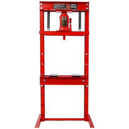 20 Ton Bottle Jack Shop Press, Bend, Straighten, or Press Parts, Install Bearings, U - Joints, Bushings, Ball Joints, and Pulleys,RED - 1st Choice Furniture Direct